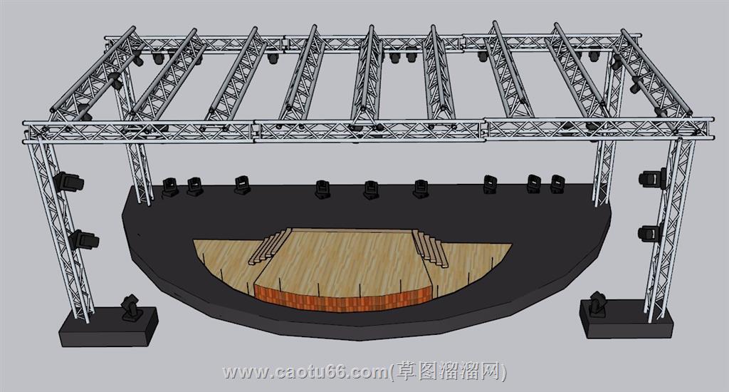 舞台桁架SU模型