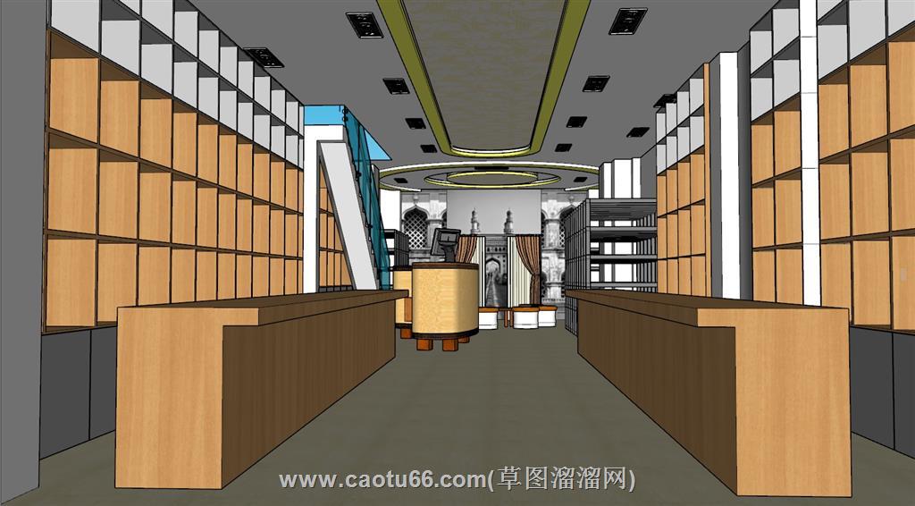 服装店商店SU模型