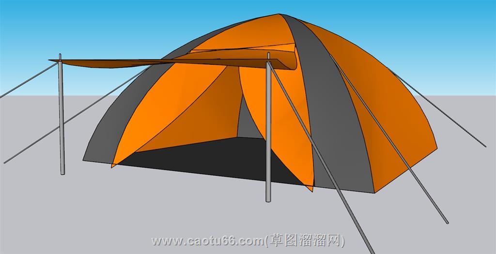 露营帐篷SU模型
