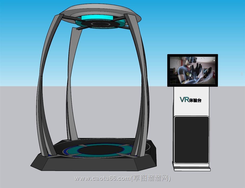 VR体验台科技SU模型