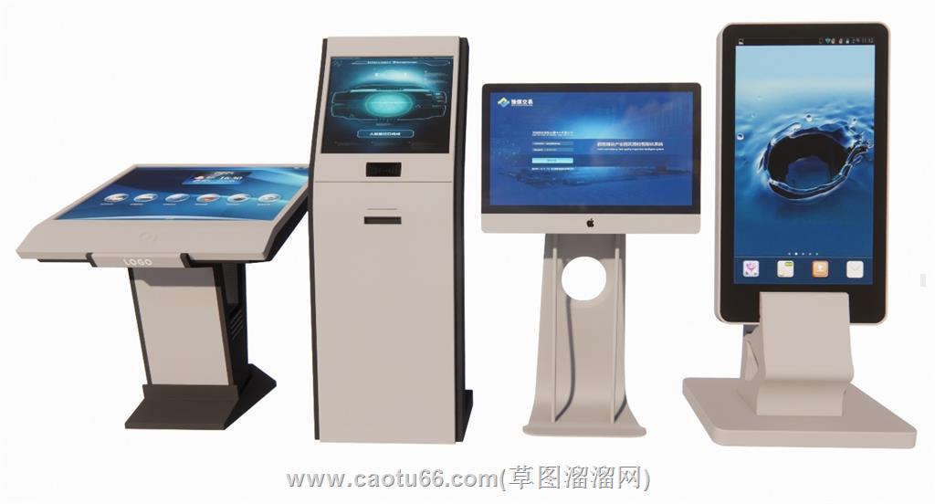 触屏机查询机一体机SU模型