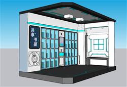 共享书屋书店SU模型