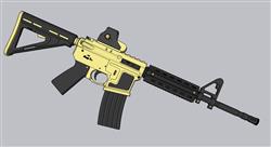 玩具枪冲锋枪武器SU模型