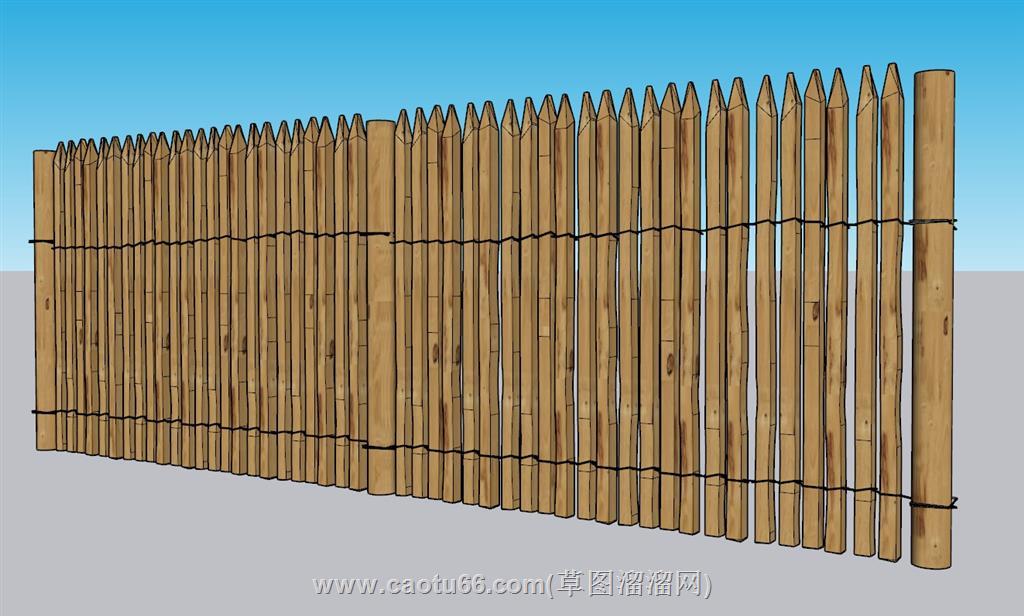 篱笆栅栏SU模型