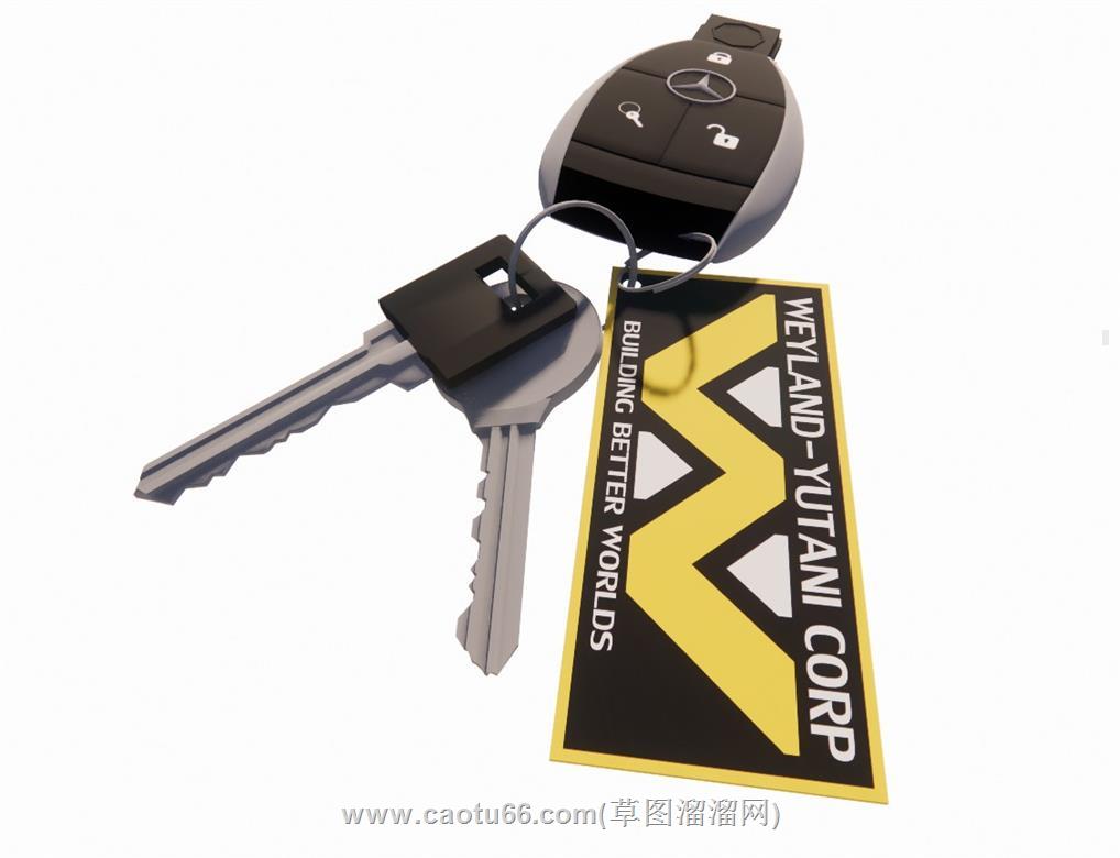 奔驰钥匙SU模型