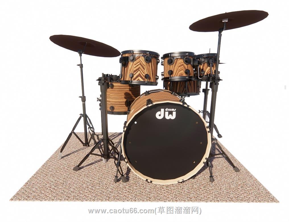 架子鼓乐器SU模型