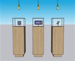电子产品展示SU模型