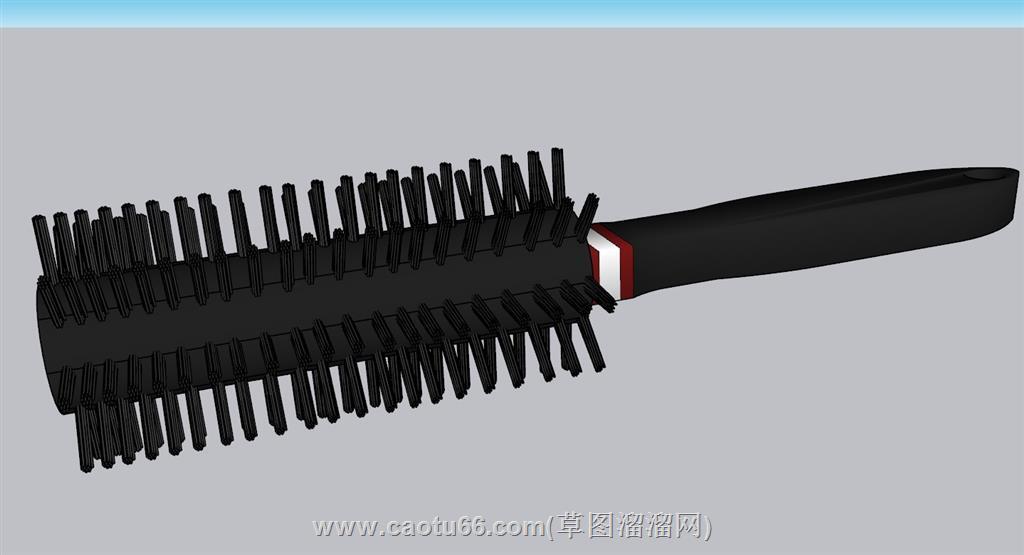 卷发梳子SU模型