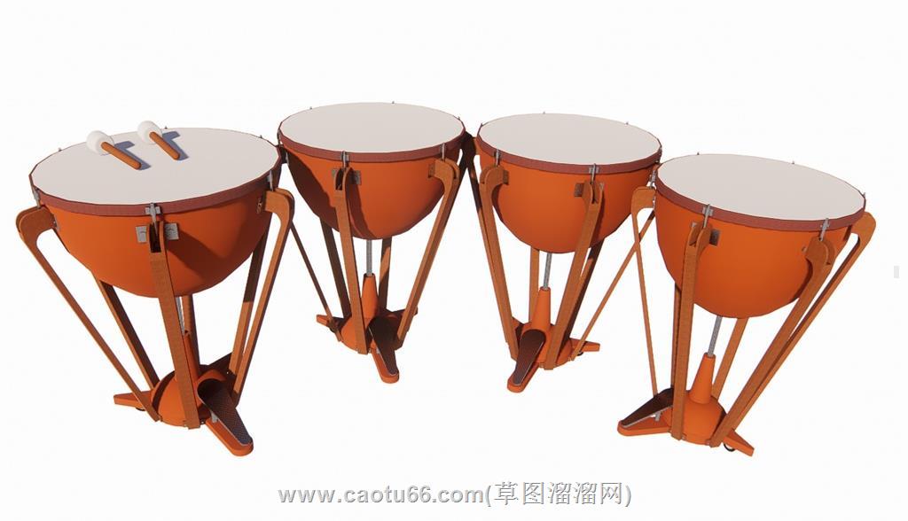 定音鼓乐器SU模型