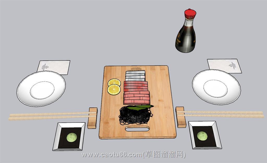 食物芥末美食SU模型
