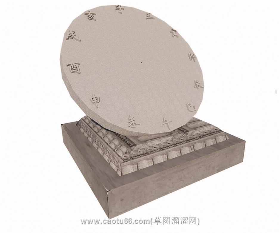 古代日晷日规SU模型