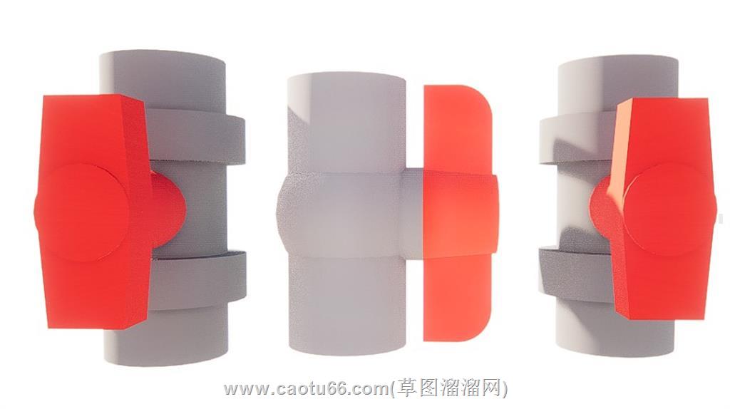 油拧阀阀门水阀SU模型