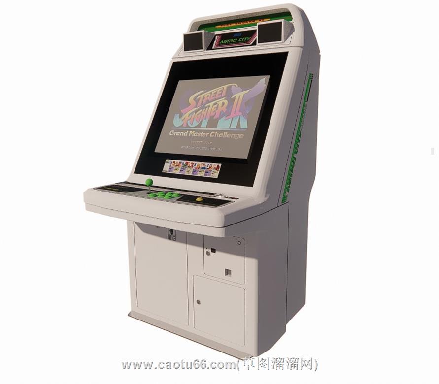街机投币游戏机SU模型
