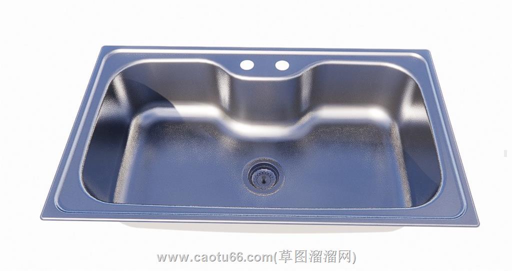 洗手池洗菜盆SU模型