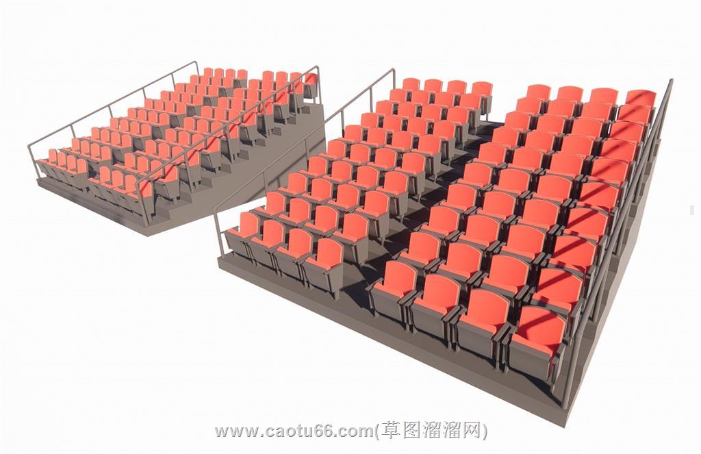观众席观众台SU模型