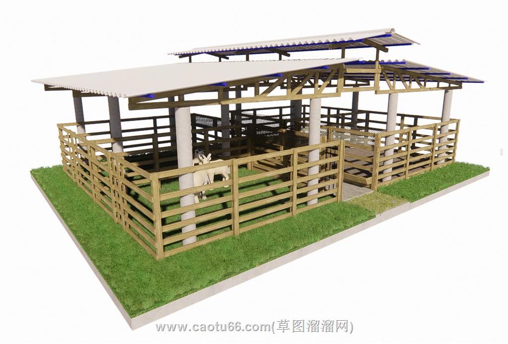 山羊养殖羊圈SU模型