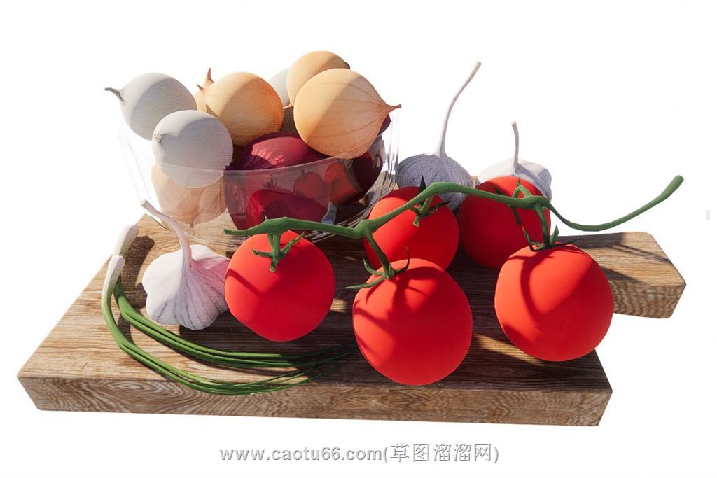 厨房蔬菜西红柿SU模型
