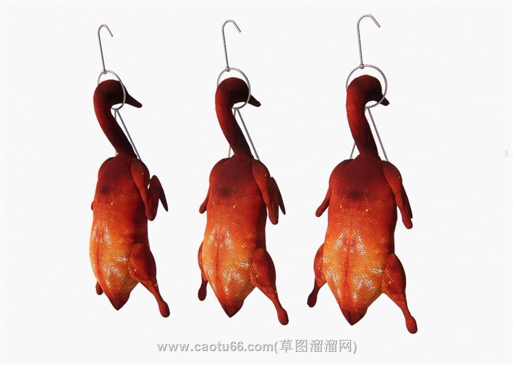 烧鸭烤鸭食物SU模型