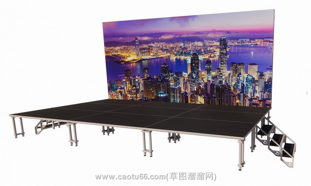 露天舞台桁架SU模型