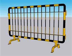 道路护栏施工SU模型
