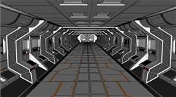 空间站太空舱飞船SU模型
