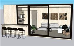 度假休闲屋SU模型