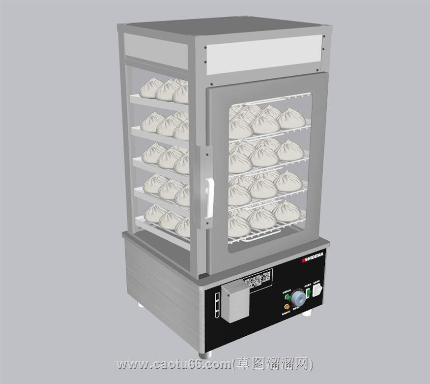蒸包机电蒸炉SU模型