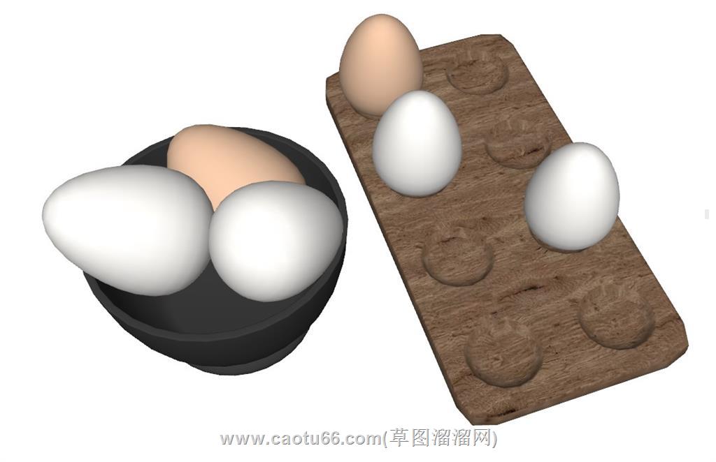 鸡蛋SU模型