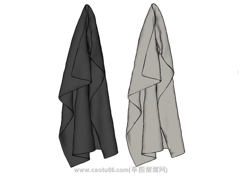 毛巾麻布SU模型