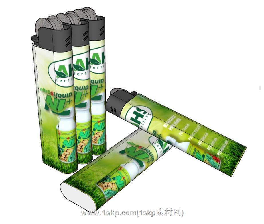 火石打火机香烟SU模型