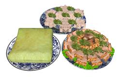 美食菜盘食物SU模型