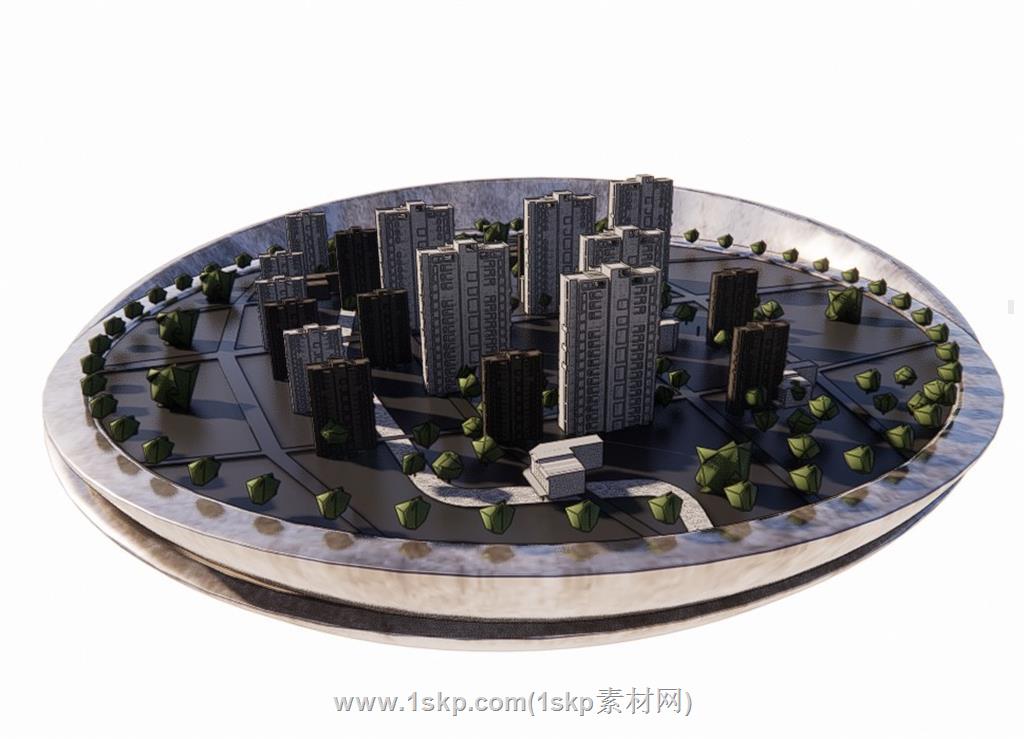 楼盘沙盘SU模型