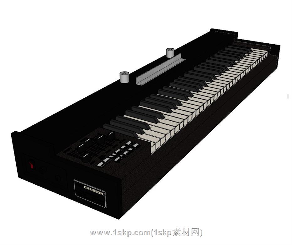音乐乐器键盘SU模型
