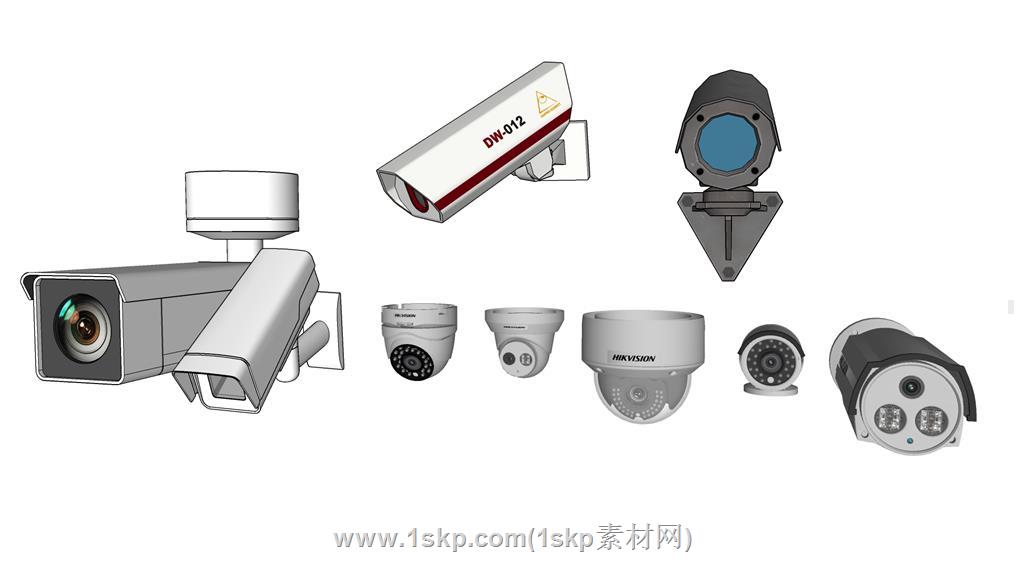 监控摄像头SU模型