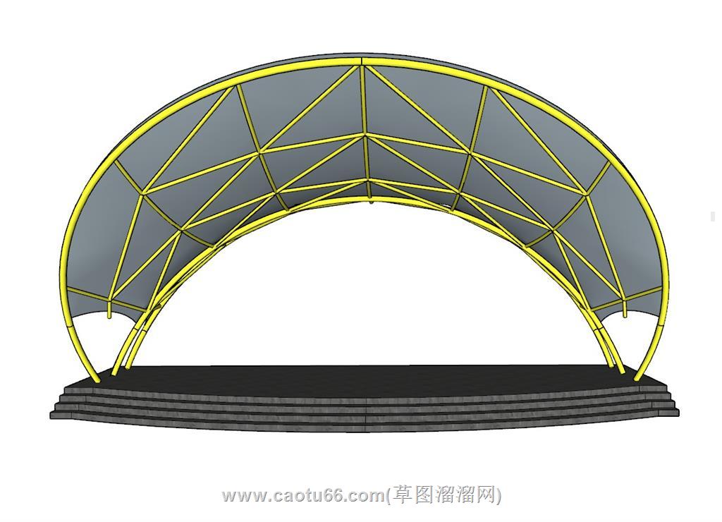 舞台桁架SU模型
