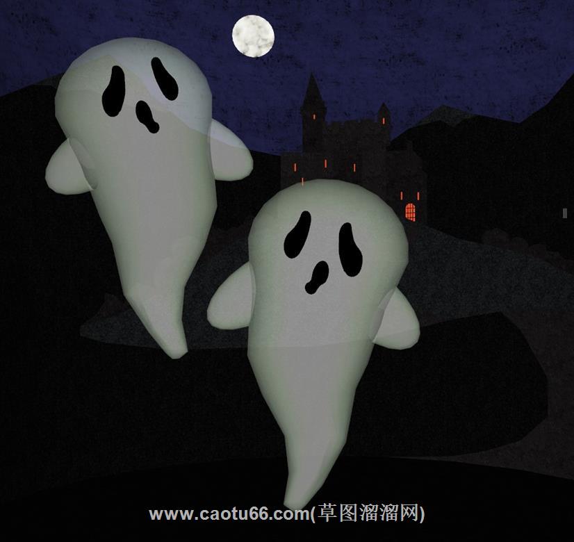幽灵鬼卡通SU模型