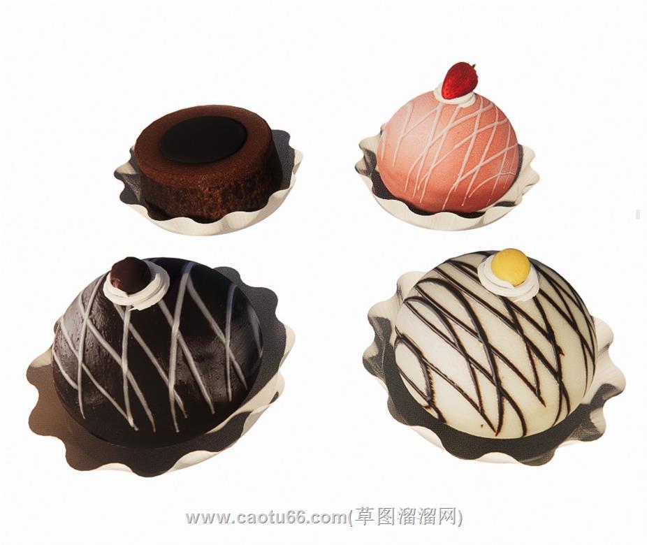 蛋糕食物美食SU模型
