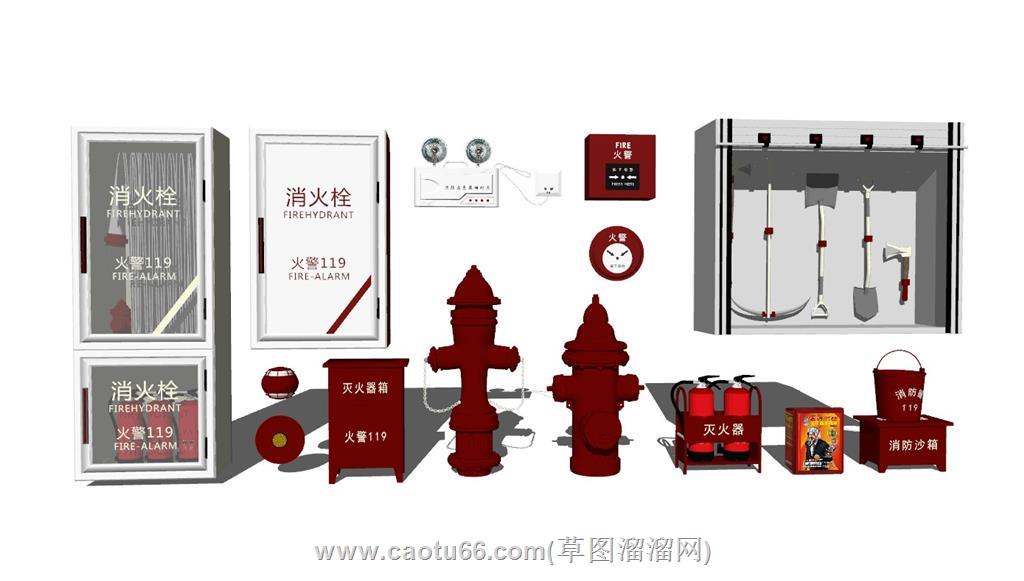 消防SU模型