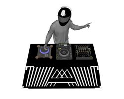 DJ打碟音乐SU模型
