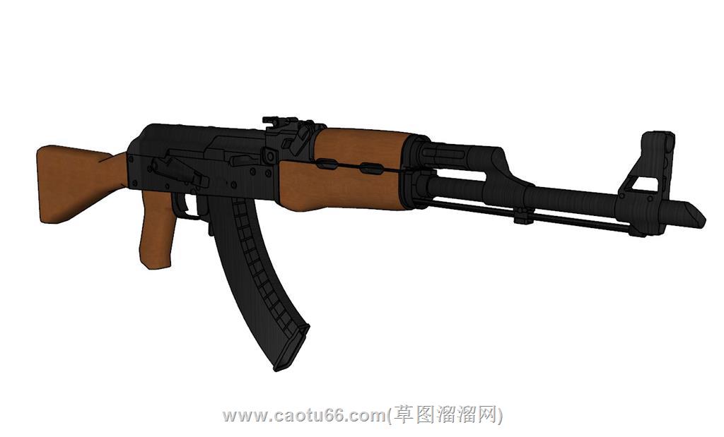 AK47武器SU模型