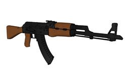 AK47武器SU模型