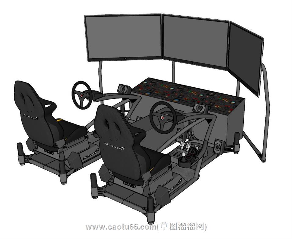 游戏模拟电竞SU模型