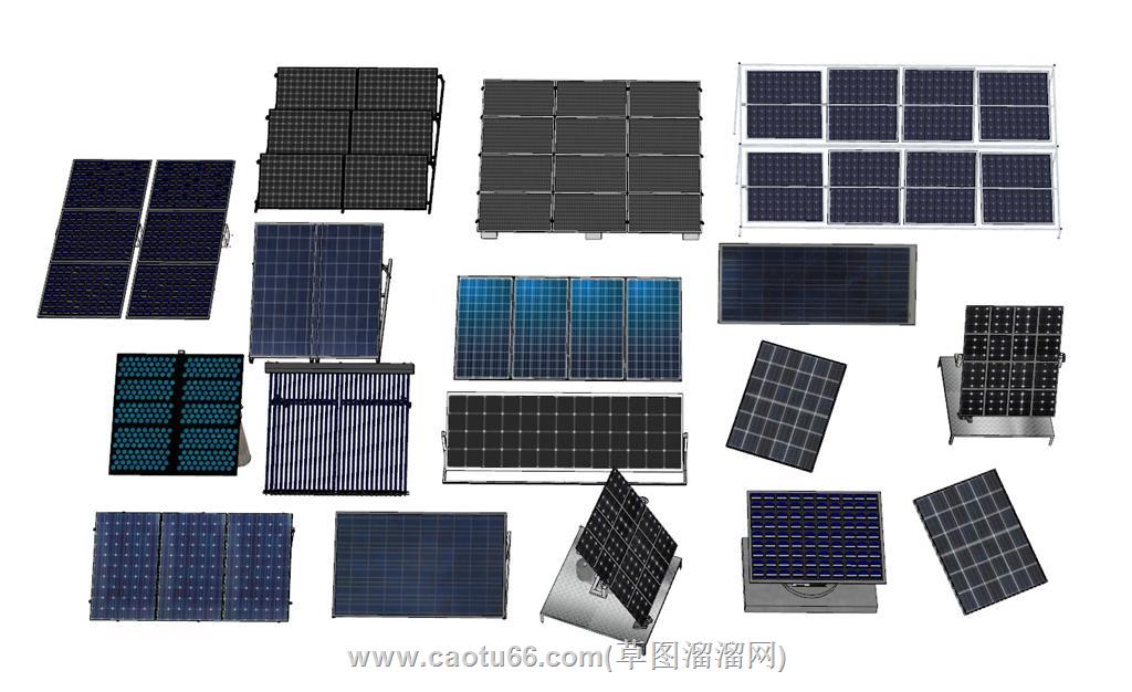 太阳能光伏SU模型