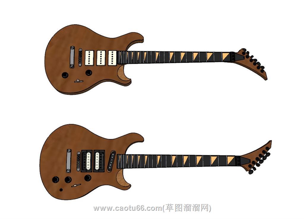 音乐乐器电吉他SU模型