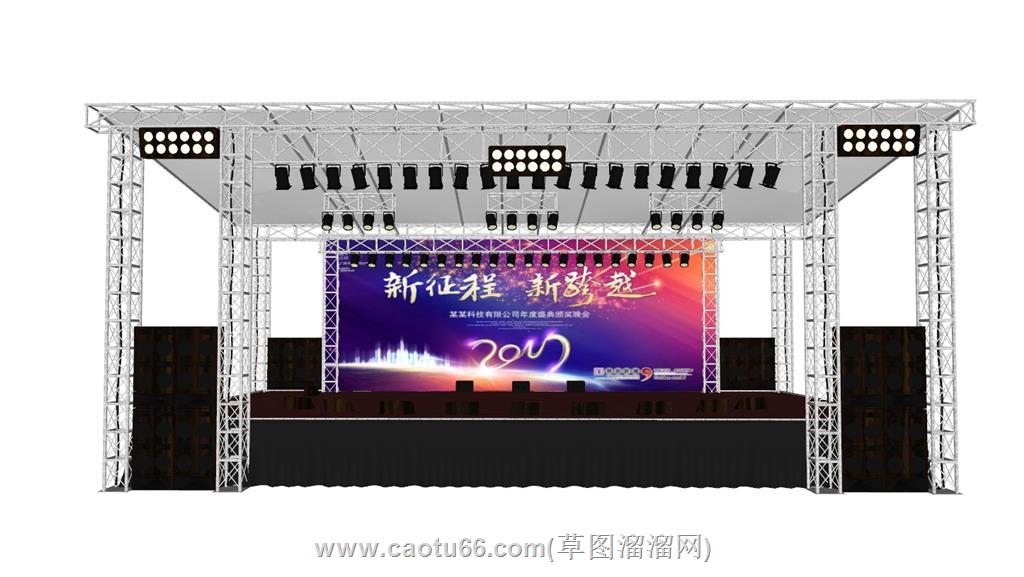 桁架舞台SU模型