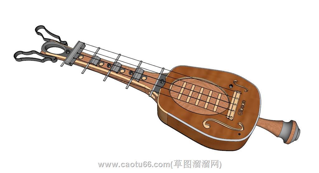 乐器吉他SU模型