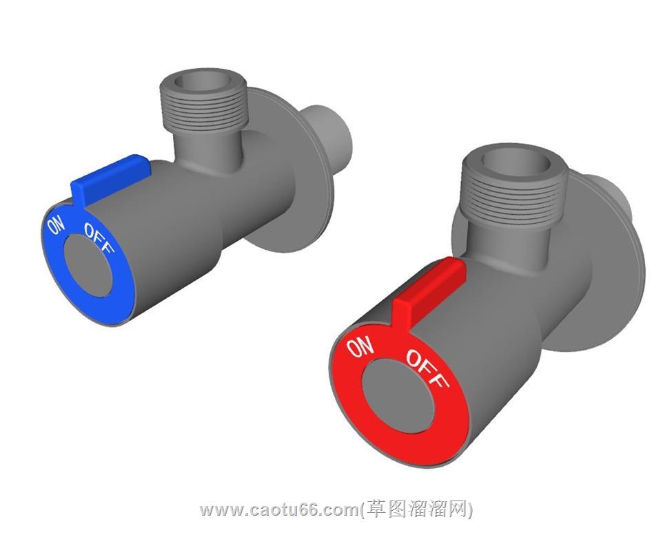 五金水阀开关SU模型