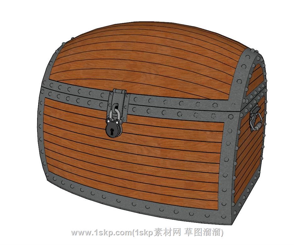 宝箱SU模型