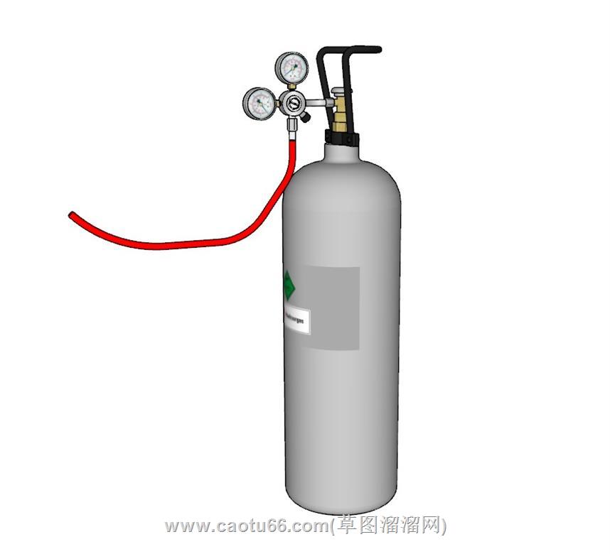 氧气乙炔瓶SU模型