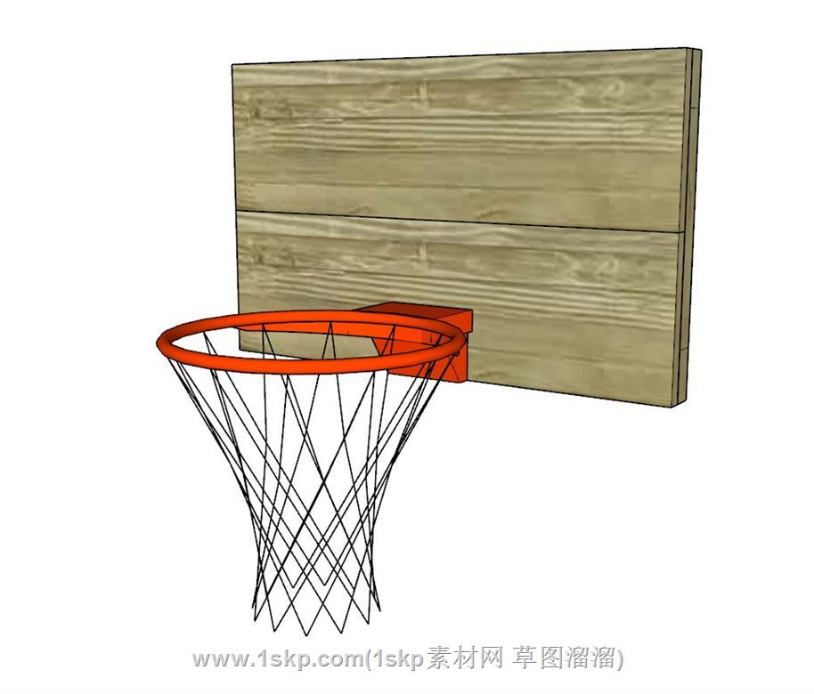 篮球框篮球SU模型